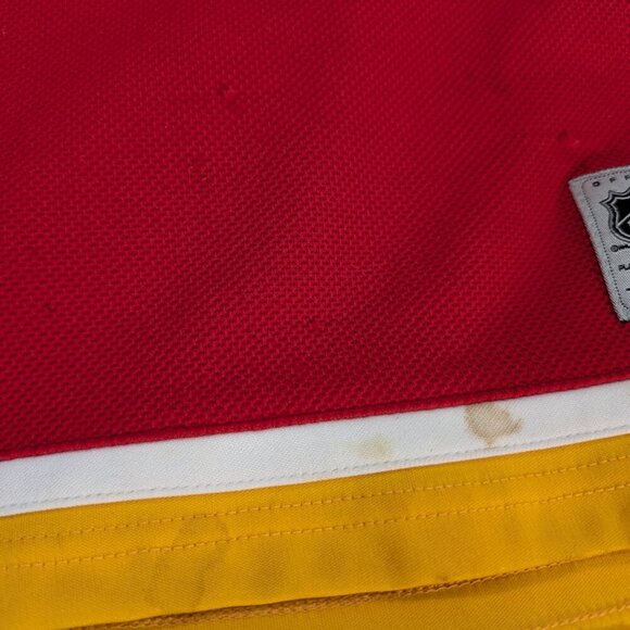 Reebok Men Calgary Flames NHL Authentic Pro Breakaway Hockey Home Jersey Size S - Picture 2 of 10